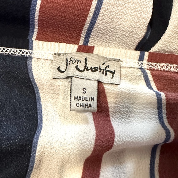 Red White and Blue Striped Jumpsuit - Picture 4 of 5